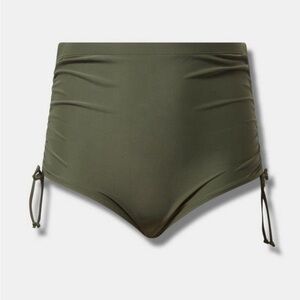 NWT Torrid Swim Bottom 3X Olive Green